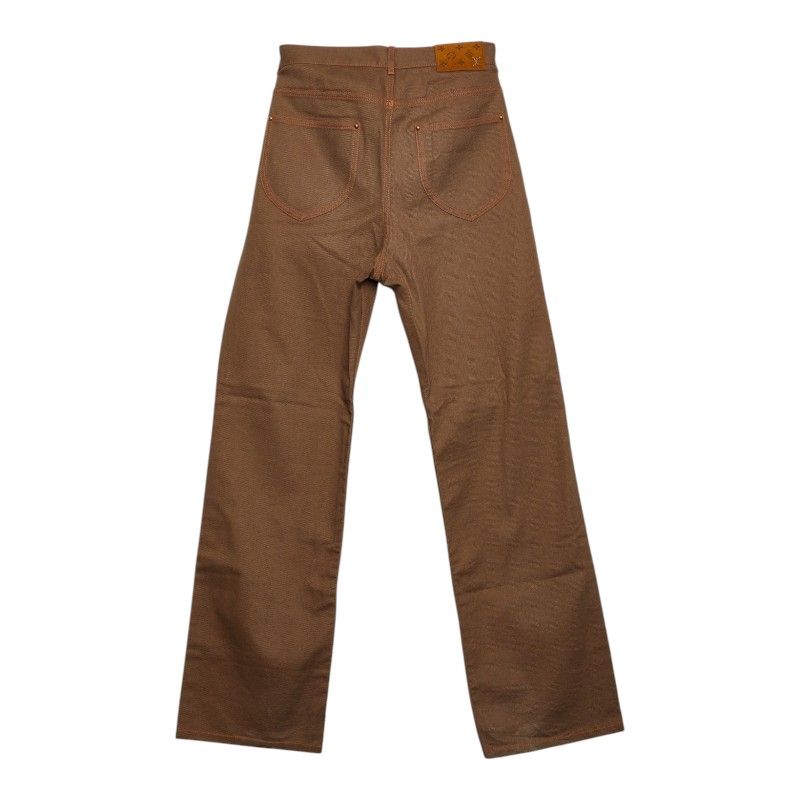Louis Vuitton 30 Brown Cotton Suede 1- Pants — view 2