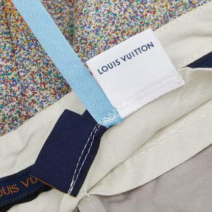 Louis Vuitton Blue Apple Long 48 Multicolor Cotton 1- Pants — view 4
