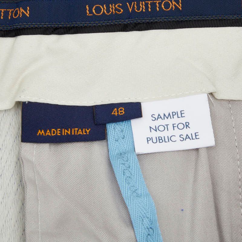 Louis Vuitton Blue Apple Long 48 Multicolor Cotton 1- Pants — view 5