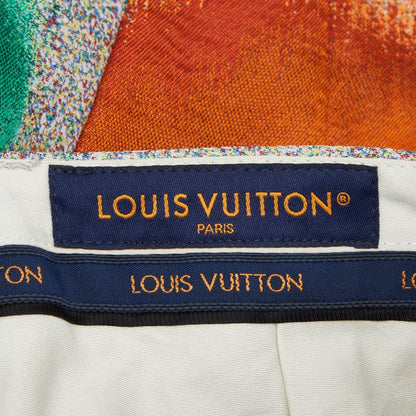Louis Vuitton Blue Apple Long 48 Multicolor Cotton 1- Pants — view 3