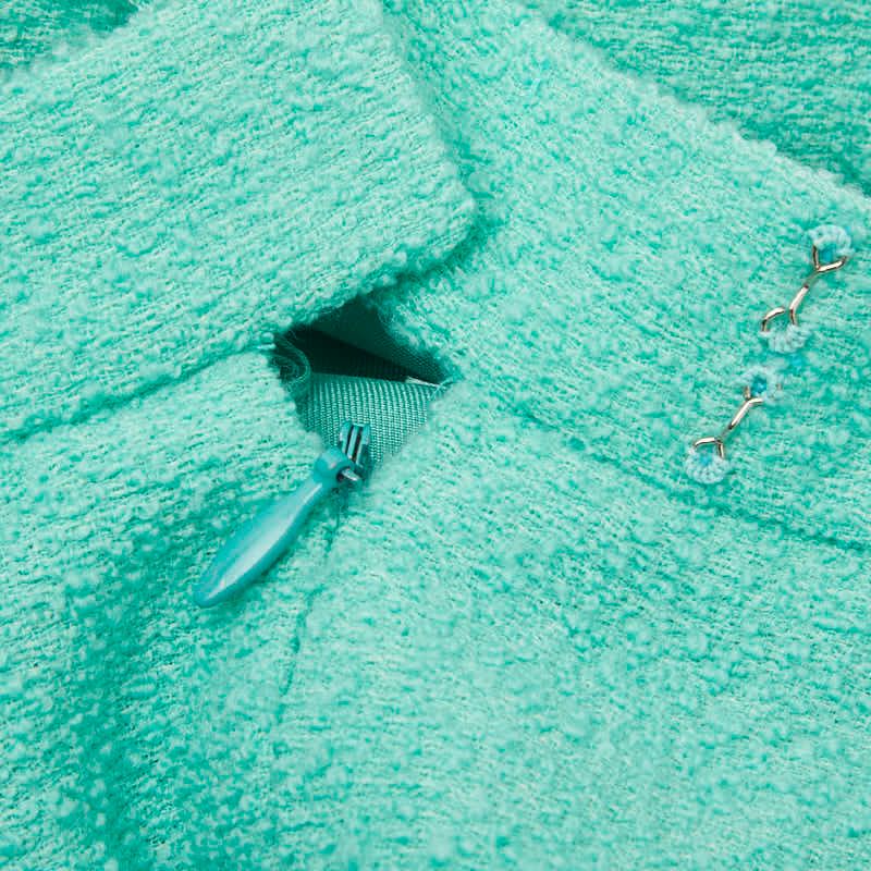 Chanel Skirt 40 Green Wool — view 4