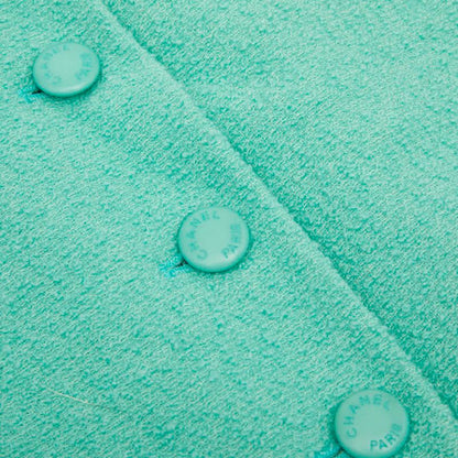 Chanel Skirt 40 Green Wool — view 3