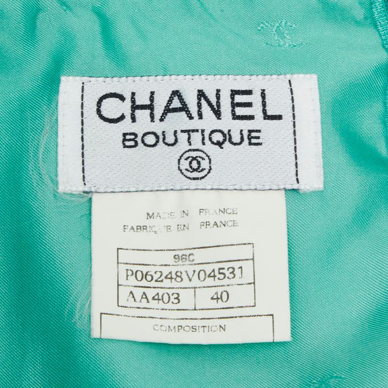 Chanel Skirt 40 Green Wool — view 5