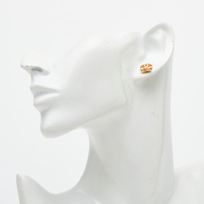 Chanel CC Logo Earrings Beige Plastic — view 4