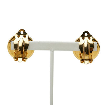 Versace Medusa Line Stone Earrings Gold Plated — view 3