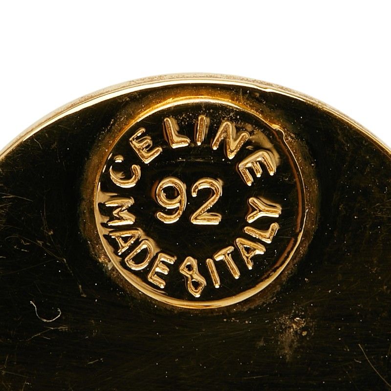 Celine Logo Earrings Gold Plated — view 4