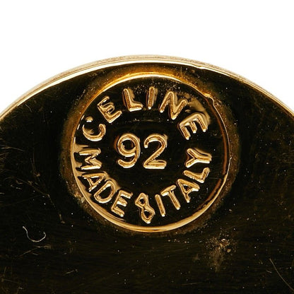 Celine Logo Earrings Gold Plated — view 4