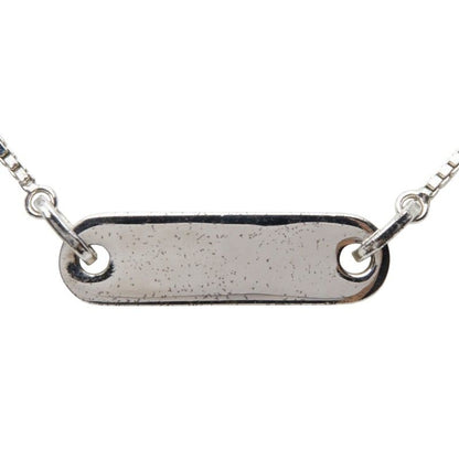 Dior Logo Plate Chain Pendant Neck Cles Silver Metal — view 3