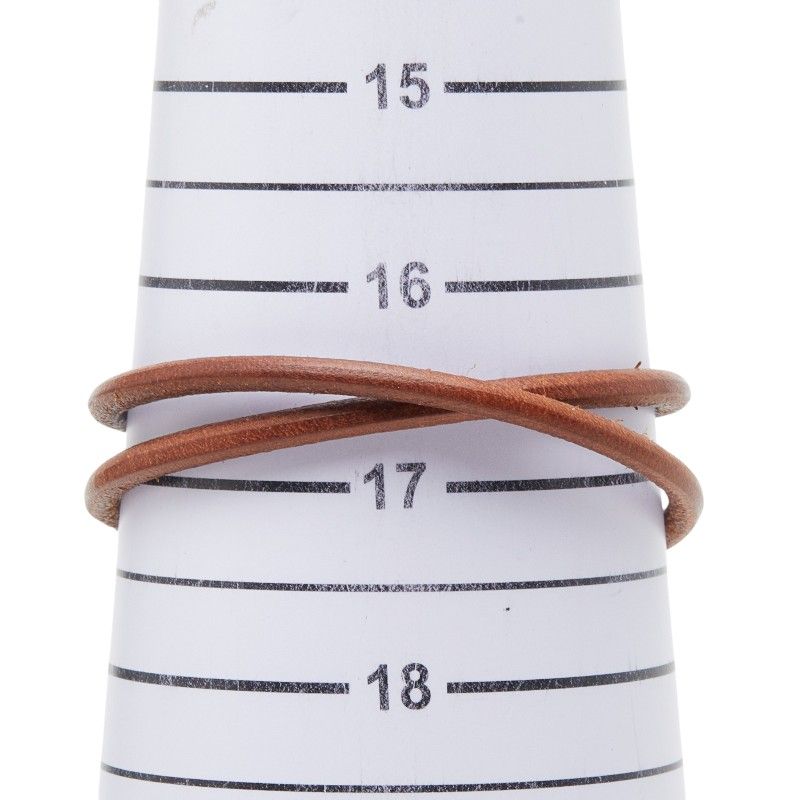 Hermes Atame Choker Bracelet Brown Leather 1- — view 5
