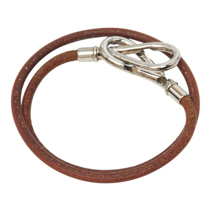 Hermes Atame Choker Bracelet Brown Leather 1- — view 3