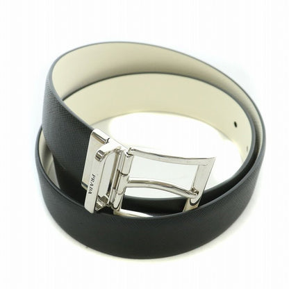 Prada Belt Leather Logo Black BB