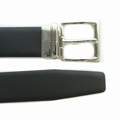 Prada Belt Leather Logo Black BB — view 3