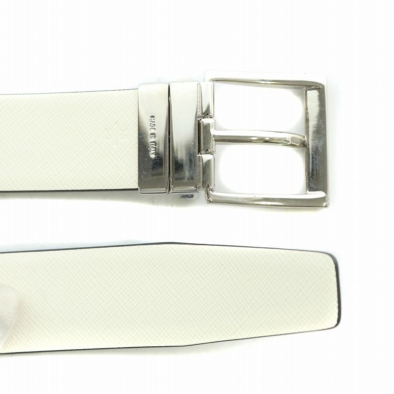 Prada Belt Leather Logo Black BB — view 4