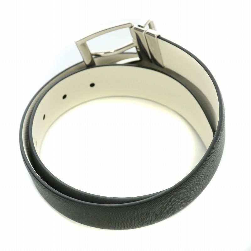 Prada Belt Leather Logo Black BB — view 2