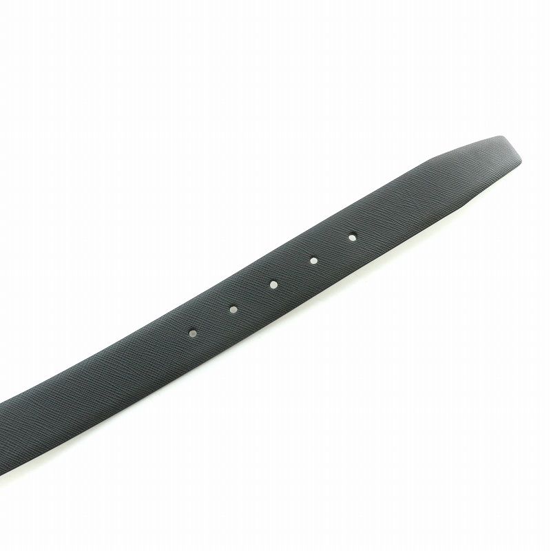 Prada Belt Leather Logo Black BB — view 5