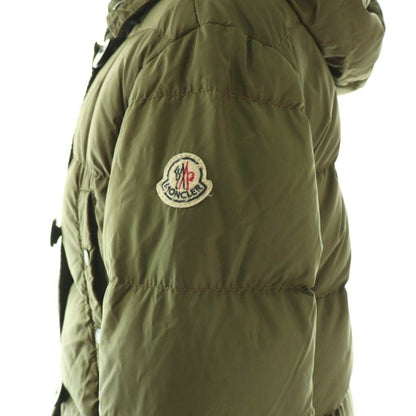 Moncler Messina Down Jacket Coat 0 Khaki — view 6