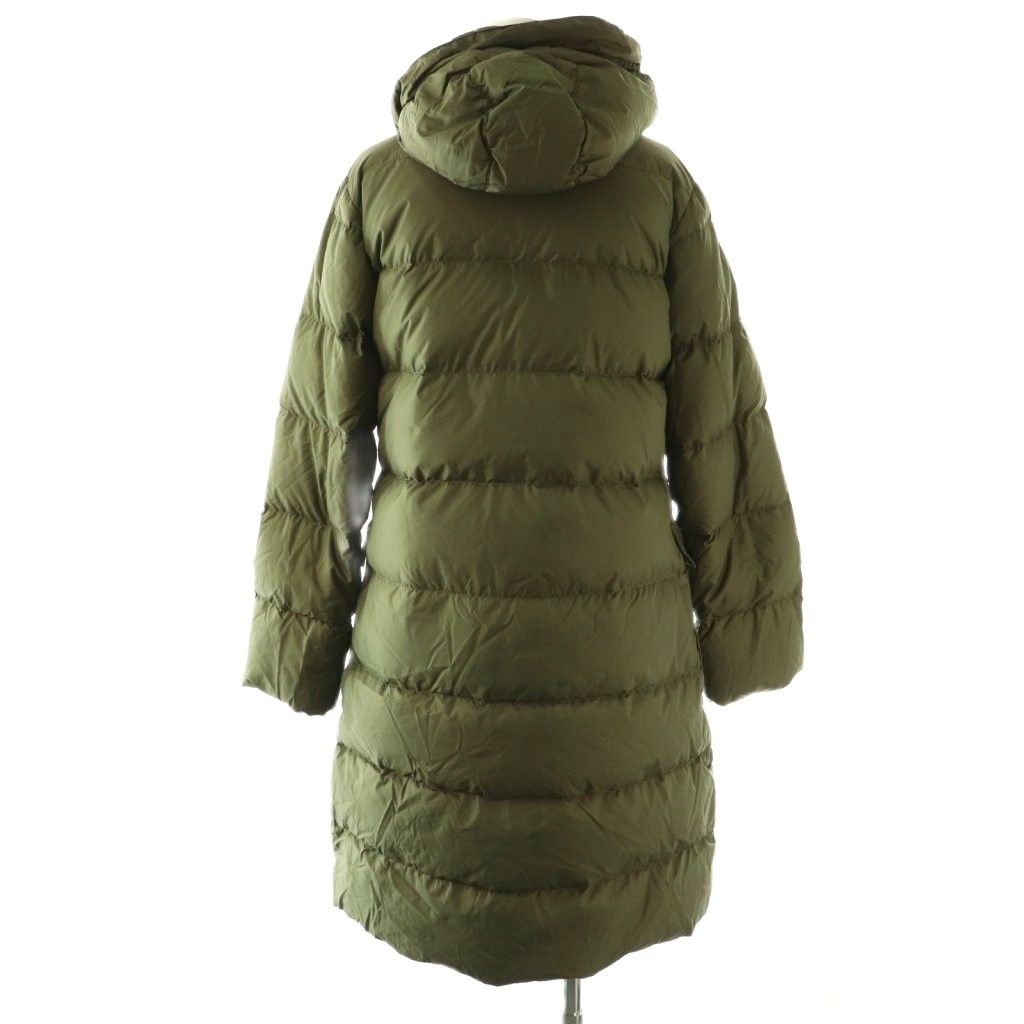 Moncler Messina Down Jacket Coat 0 Khaki — view 2