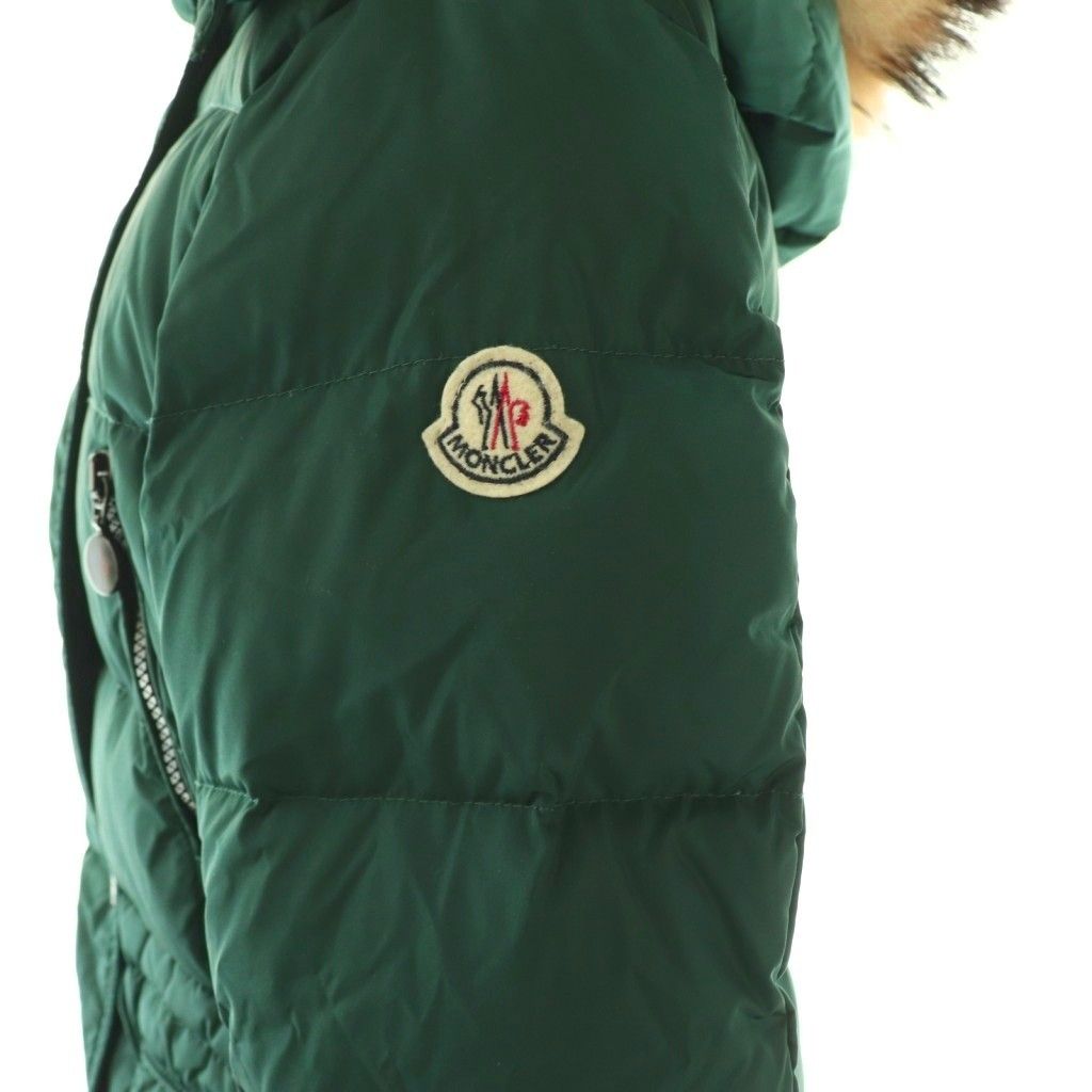 Moncler Fragonette Down Jacket Coat Green — view 6