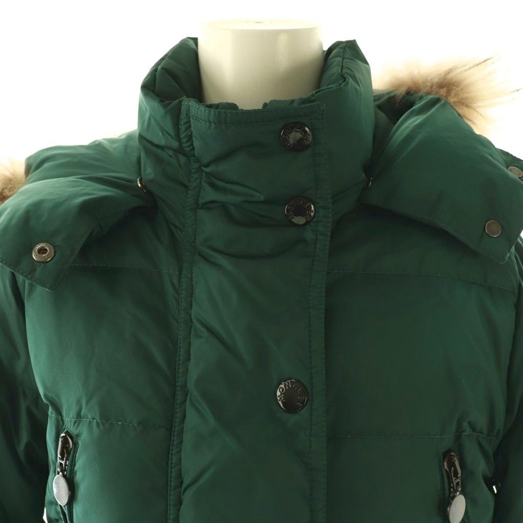 Moncler Fragonette Down Jacket Coat Green — view 5
