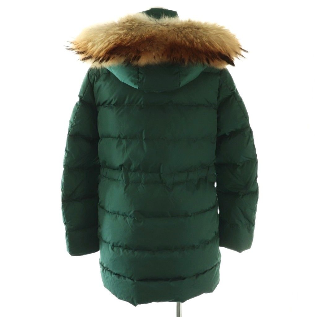 Moncler Fragonette Down Jacket Coat Green — view 2