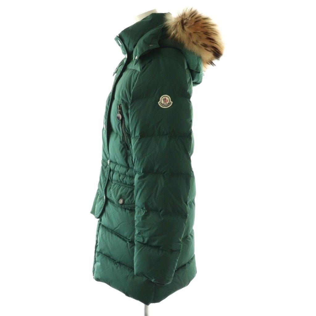 Moncler Fragonette Down Jacket Coat Green — view 3