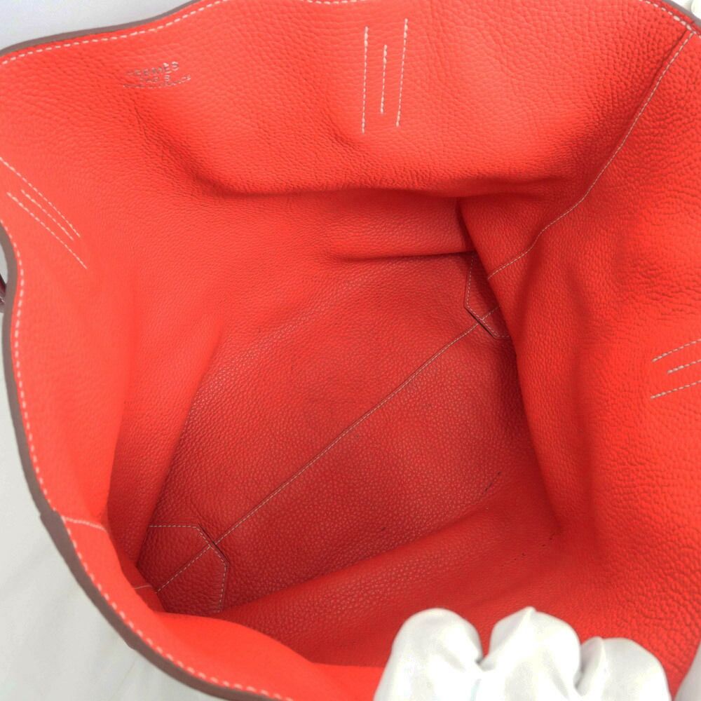 Hermes Double Sens 45 Tote Taurillon Clemence Bougainvillea Ruby — view 5