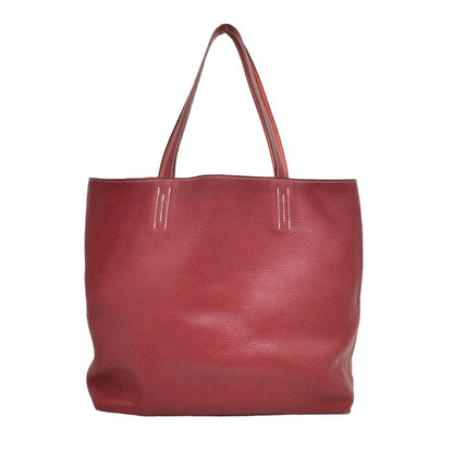 Hermes Double Sens 45 Tote Taurillon Clemence Bougainvillea Ruby