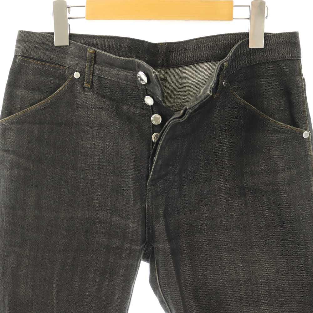 Louis Vuitton Denim Pants Jeans Button Fly Cotton 40 Dark Gray — view 3