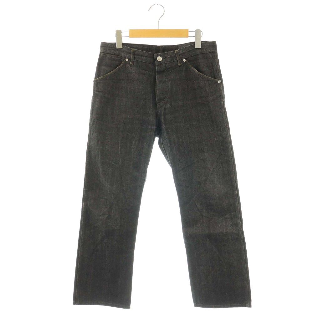 Louis Vuitton Denim Pants Jeans Button Fly Cotton 40 Dark Gray