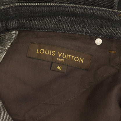 Louis Vuitton Denim Pants Jeans Button Fly Cotton 40 Dark Gray — view 8