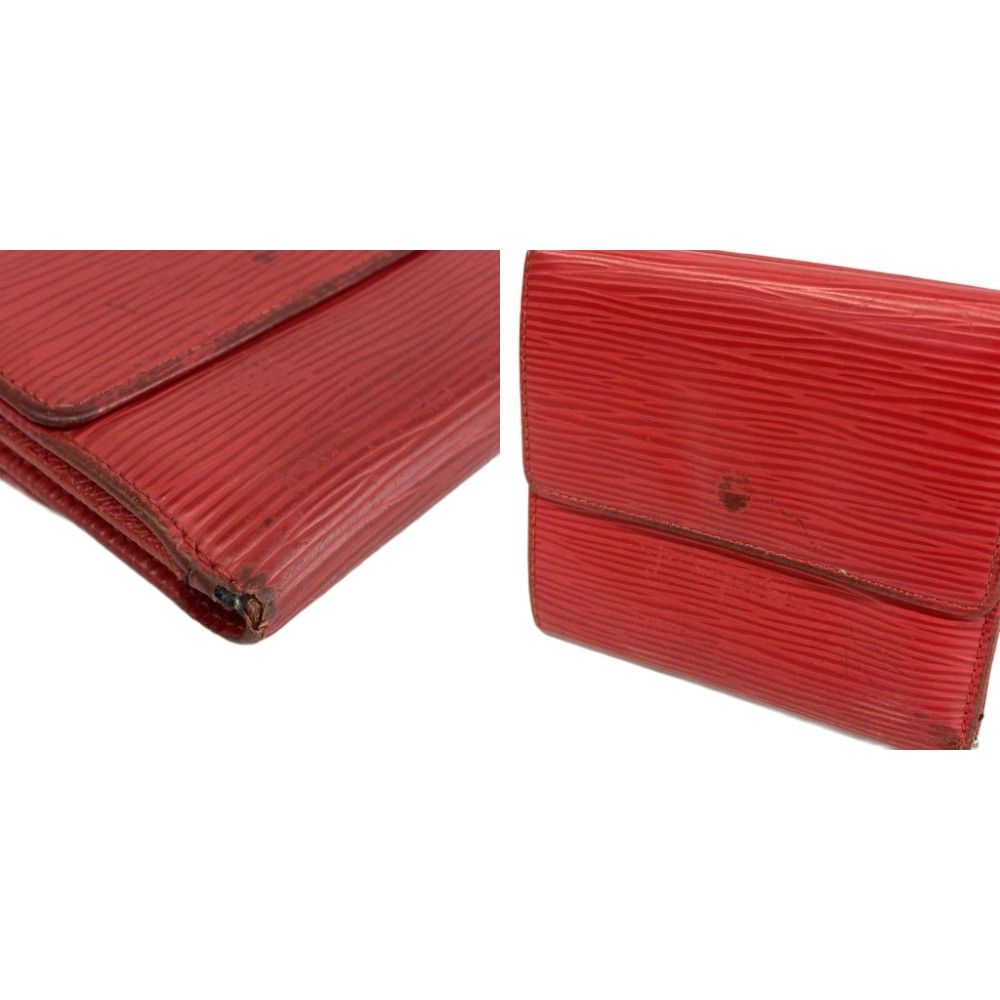 Louis Vuitton Epi Porte Monet Billets Cult Cles Wallet Bifold Leather Hook Logo — view 9
