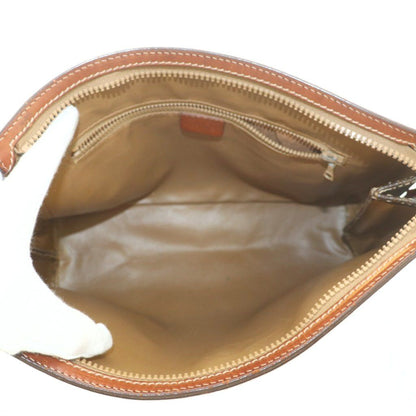 Celine Clutch Leather Macadam Pattern Brown — view 5