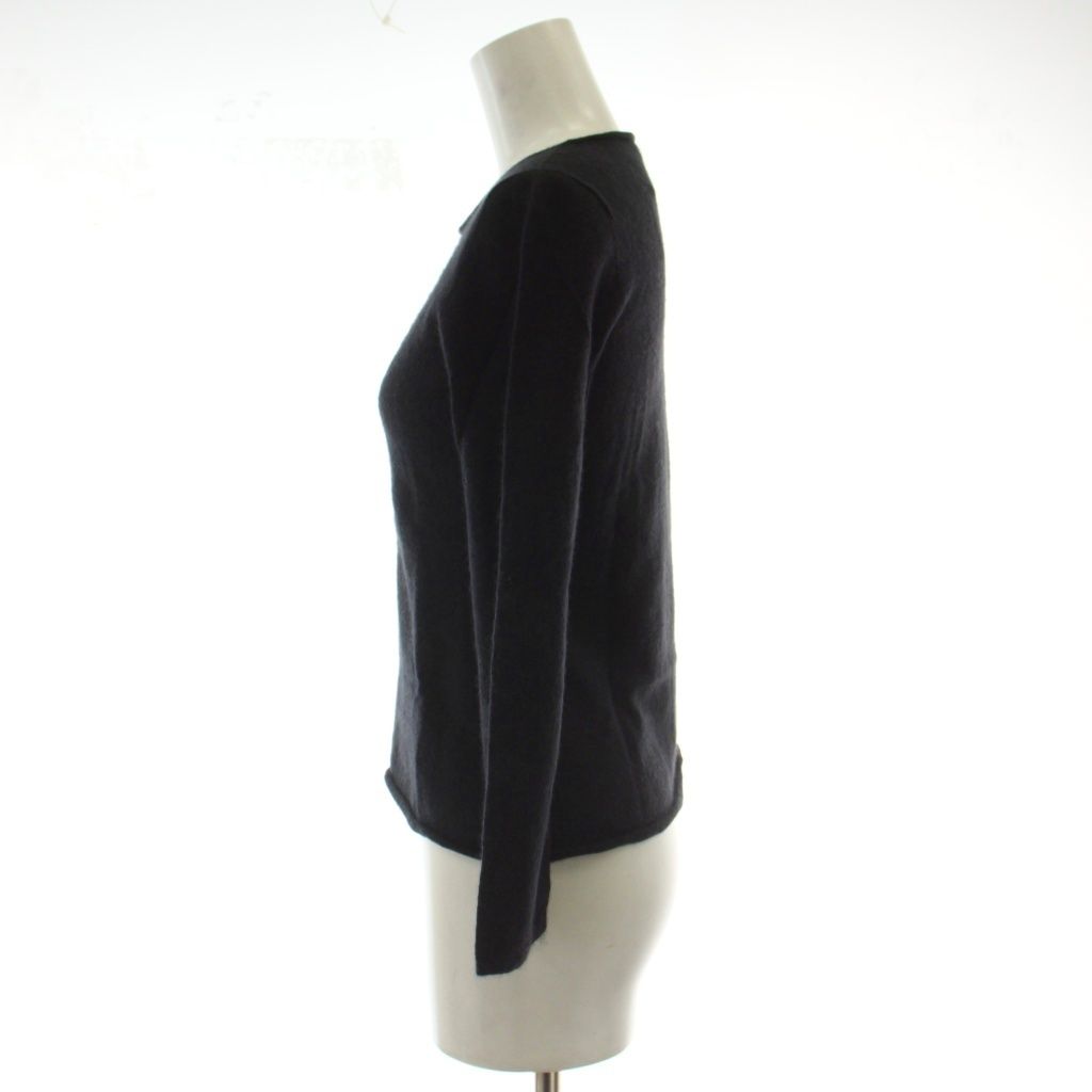 Dior Knit Sweater Top Black Long Sleeve Cashmere Silk GG — view 2