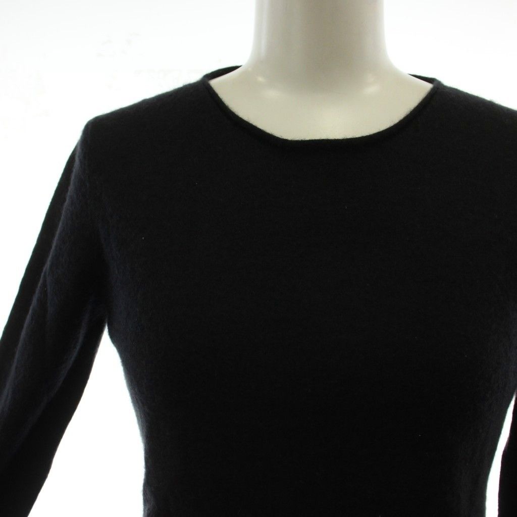 Dior Knit Sweater Top Black Long Sleeve Cashmere Silk GG — view 4