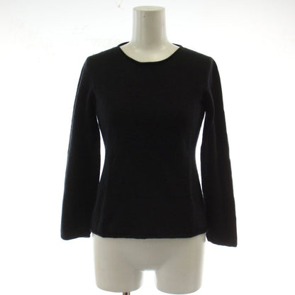 Dior Knit Sweater Top Black Long Sleeve Cashmere Silk GG