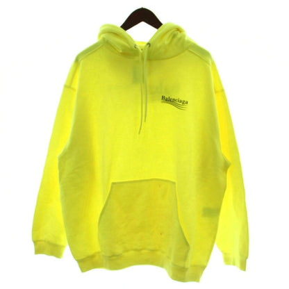 Balenciaga Sweatshirt Pullover Hoodie M Yellow Long Sleeve Brushed Lining