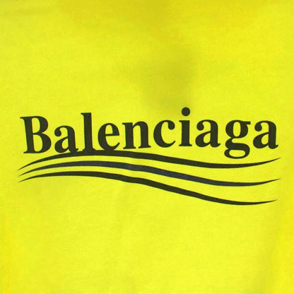 Balenciaga Sweatshirt Pullover Hoodie M Yellow Long Sleeve Brushed Lining — view 4
