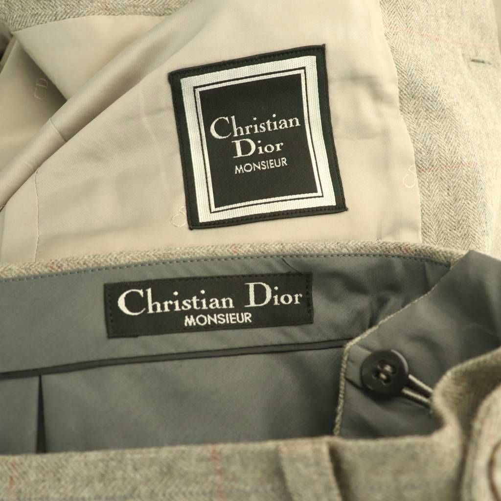 Dior Monsieur Suit 3 Piece Tailored Jacket Vest Gray Multicolor ES — view 8