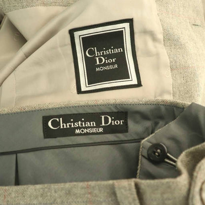 Dior Monsieur Suit 3 Piece Tailored Jacket Vest Gray Multicolor ES — view 8