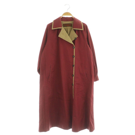 Saint Laurent Yves Bicolor Long Coat Vintage Bordeaux MY