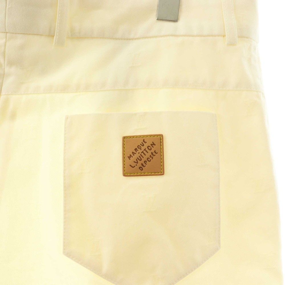 Louis Vuitton Short Zipper Fly Logo Cotton 52 Ivory — view 4