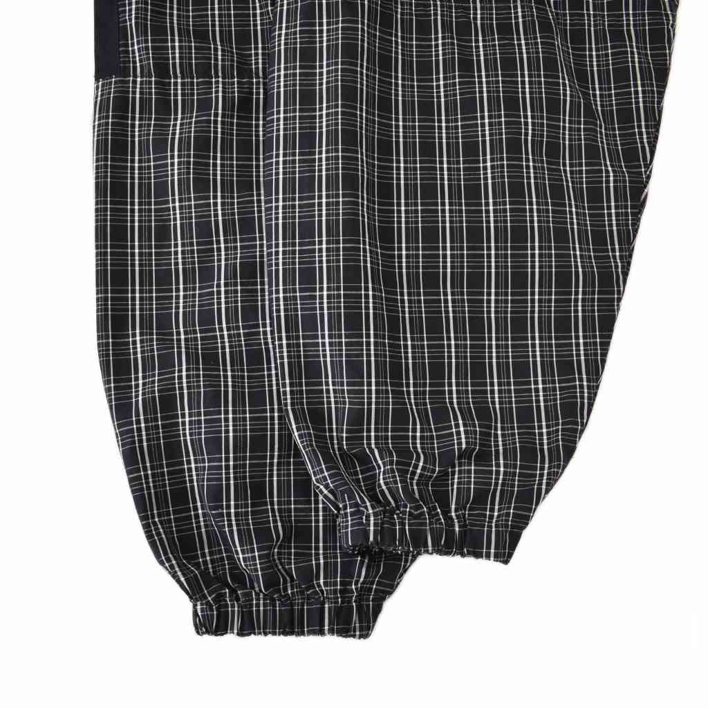 Balenciaga Poplin Check Track Jacket Logo Embroidery Pattern High Neck 44 Black — view 6