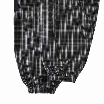 Balenciaga Poplin Check Track Jacket Logo Embroidery Pattern High Neck 44 Black — view 6