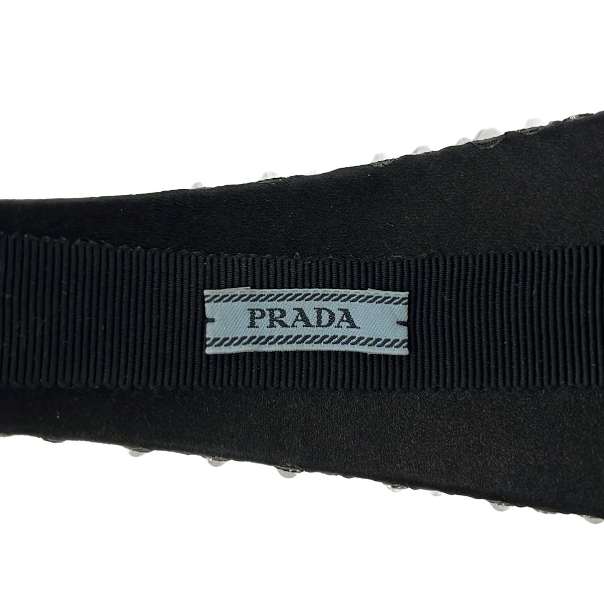 Prada Visual Crystal Headband TU Black — view 6
