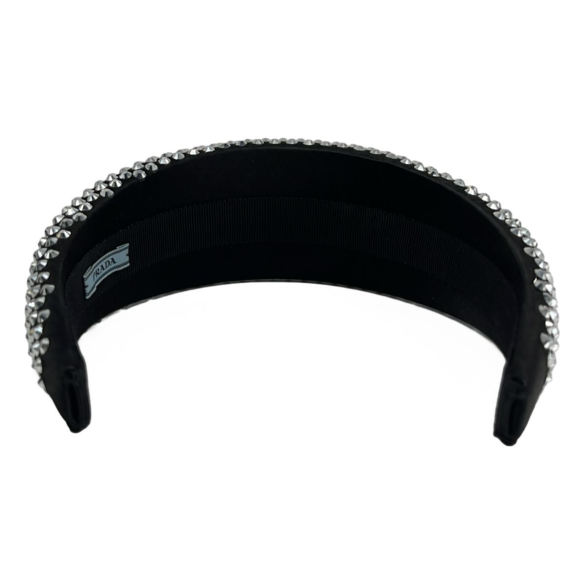 Prada Visual Crystal Headband TU Black — view 4