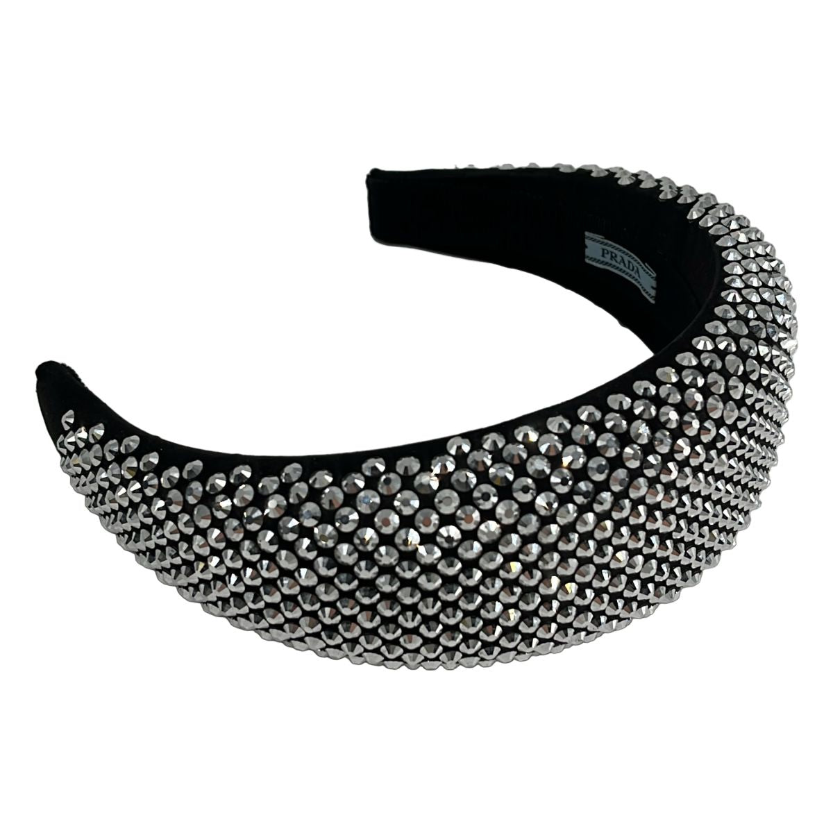 Prada Visual Crystal Headband TU Black — view 3