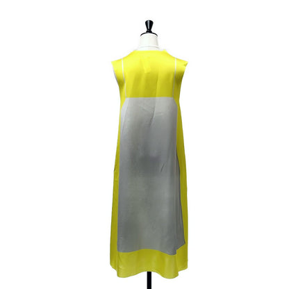 Loewe Camisole Print Satin Dress 34 Gray Yellow — view 4