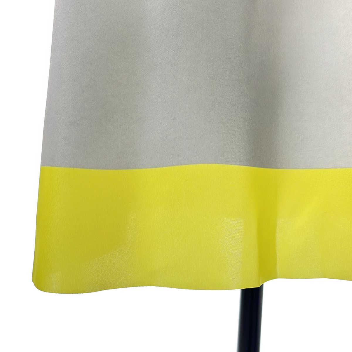 Loewe Camisole Print Satin Dress 34 Gray Yellow — view 3