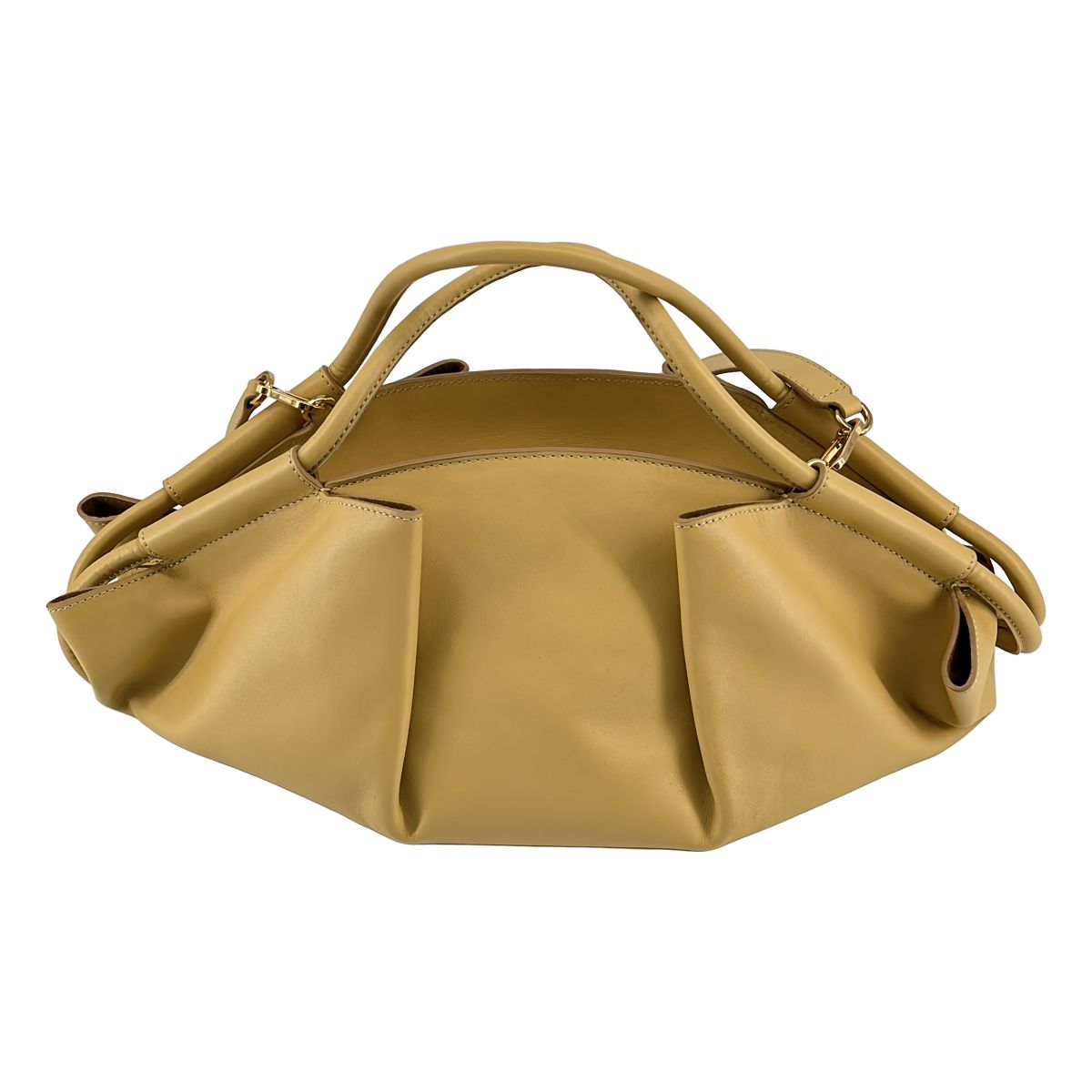 Loewe Leather 2-Way Hand Shoulder Paseo Bag Camel — view 4