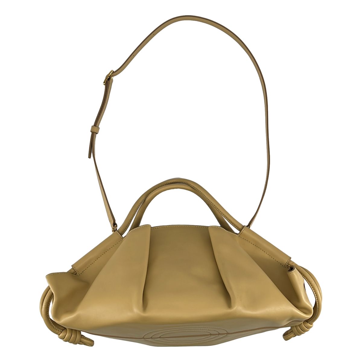 Loewe Leather 2-Way Hand Shoulder Paseo Bag Camel — view 2
